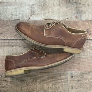Johnston & Murphy Memory Foam Sheepskin Oxford Lace Up Shoes Mens Size 10.5 M
